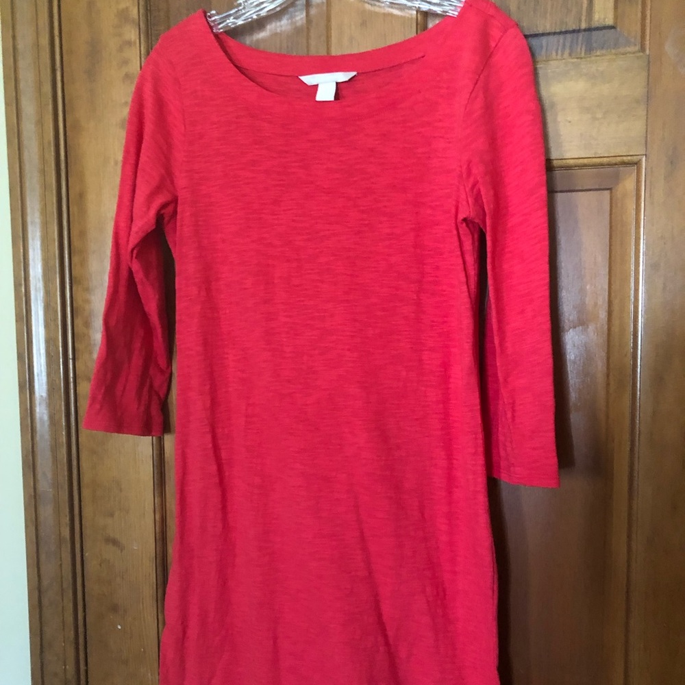 Banana Republic red Ponte casual dress